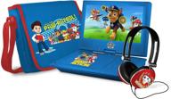 ematic nickelodeons paw patrol theme 7-inch portable dvd player: complete travel entertainment kit in blue логотип
