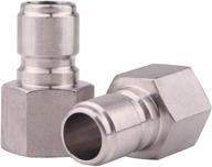 stainless disconnect homebrewing connector sanitary logo