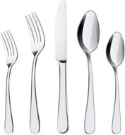 🍴 enloy 20-piece stainless steel flatware set - elegant silverware with knife, fork, spoon - dishwasher safe, service for 4 logo