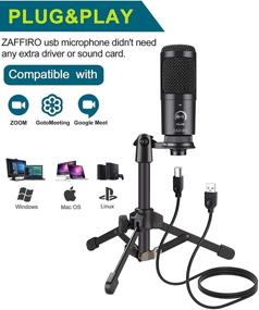 img 2 attached to High-Quality USB Condenser Podcast PC Microphone: Plug & Play Recording Mic for Vocal Instrument, YouTube, Gaming, Podcasting, Streaming - Compatible with Desktop/Laptop/Notebook