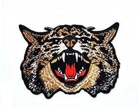 img 2 attached to 🐆 Wildcat Wildlife Biker Patch: Perfect for Jeans, Hats, Bags, Jackets, and Shirts