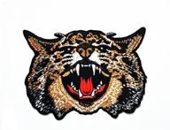 🐆 wildcat wildlife biker patch: perfect for jeans, hats, bags, jackets, and shirts logo