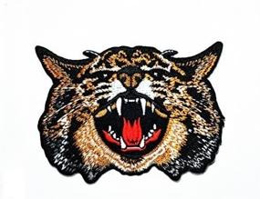 img 4 attached to 🐆 Wildcat Wildlife Biker Patch: Perfect for Jeans, Hats, Bags, Jackets, and Shirts