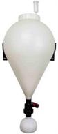 fastferment conical fermenter - 7.9 gallon homebrew kit for beer, wine, and cider fermentation - bpa free food grade carboy - wall mount included logo