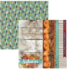 img 1 attached to 🍂 Autumn Air 12-inch Double-Sided Scrapbooking Papers (15-Pack) by Paper House Productions P-2117E