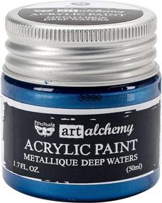 img 3 attached to 🎨 Prima Marketing 963118 Finnabair Art Alchemy Acrylic Paint Review: Metallique Deep Waters - 1.7 fl. oz Product Details