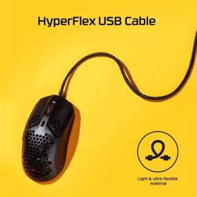 img 2 attached to 🖱️ HyperX Pulsefire Haste Gaming Mouse - Ultra-Lightweight, 59g, Honeycomb Shell, Hex Design, RGB, HyperFlex USB Cable, Up to 16000 DPI, 6 Programmable Buttons