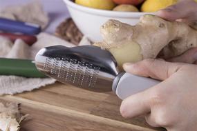 img 2 attached to 🧡 COOKDUO Peel & Grate: The Ultimate Ginger Peeler with Grater - Grey