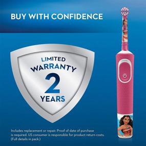 img 2 attached to Oral-B Kids Rechargeable Electric Toothbrush: Disney Princess Edition for Kids 3+ (Character May Vary)