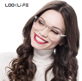 img 2 attached to 👓 Stylish Spring Hinge Reading Glasses for Women and Men with Blue Light Blocking Technology