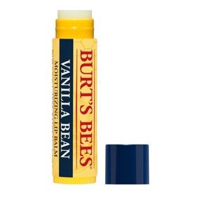 img 3 attached to Увлажняющий губной бальзам Burt's Bees на ванильном бобе - 100% натуральный - упаковка из 4 тюбиков