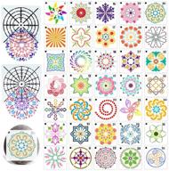 🎨 ruichy 38 mandala stencils for painting – reusable templates for diy wood, wall, rock, and dotting art projects logo