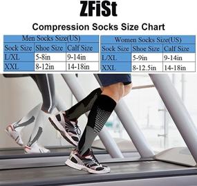 img 1 attached to 👩 ZFiSt Nurse Sock 20-30mmHg Compression Sock for Edema and Varicose Veins