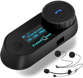 img 4 attached to 🎧 FreedConn Bluetooth Helmet Intercom: Motorcycle Bluetooth Headset - Waterproof Communication System with LCD Screen/TCOM-SC