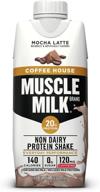 ☕ кофейное молочное шейк mocha latte muscle milk coffee house с протеином - 11 жидких унций, упаковка из 12 штук логотип