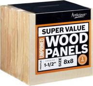 artlicious 8x8 gallery profile wood panel boards - canvas panel alternative at super value logo