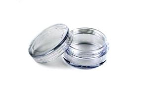 img 1 attached to 🧳 Travel-friendly Plastic Cosmetic Containers - Eyeshadow Holder & Accessories for Bottles & Containers