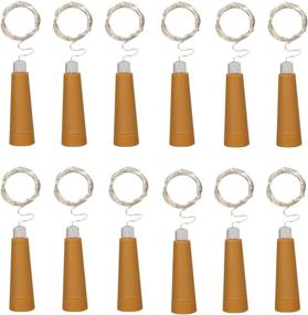 img 4 attached to 🍷 Wine Bottle String Lights: Illuminate Your Space with 10 LED Warm White Cork Stopper Lights - Perfect for DIY Crafts, Table Decorations, Christmas, Weddings, Parties, Study, and Bar Decor!