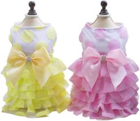 img 3 attached to Платье для собак "Petea Bowknot Apparel" для дня рождения принцессы