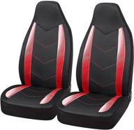 🔴 ultimate comfort and style: road comforts sports car seat covers in sports carbon fiber mesh design – airbag compatible, universal fit for cars, trucks, vans, and suvs (red) logo