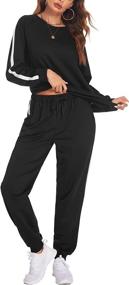 img 3 attached to Hotouch Tracksuit Sweatsuits Athleisure Drawstring Sports & Fitness and Team Sports