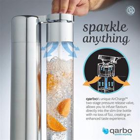 img 1 attached to 🍹 Twenty39 Qarbo - Sparkling Water Maker & Fruit Infuser - Premium Carbonation Machine with Two 1L BPA-Free Bottles - Flavor-Infusing & Carbonating Beverage Maker (Bronze)