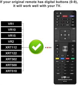 img 3 attached to 📺 Gvirtue Universal TV Remote: Compatible with Vizio LED LCD 3D Smart E Series TV, with Smart Internet Apps like Amazon, Netflix, and M-GO. Includes Keys for Sub XRT112 XRT100 VR1 2 10 15 etc. Model: VZ-2+L