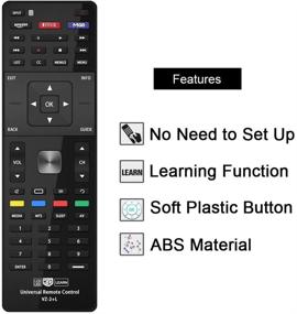 img 1 attached to 📺 Gvirtue Universal TV Remote: Compatible with Vizio LED LCD 3D Smart E Series TV, with Smart Internet Apps like Amazon, Netflix, and M-GO. Includes Keys for Sub XRT112 XRT100 VR1 2 10 15 etc. Model: VZ-2+L