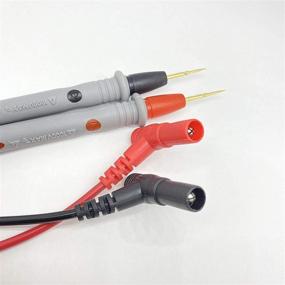 img 2 attached to Sharp Gold Plated Multimeter Test Leads with Alligator Clips - High Performance Needle Point Probes for Fluke & Digital Multimeters