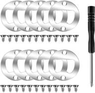 🍺 10-piece stainless steel bottle opener inserts kit - diy beer opener with wrench/spanner and screws for resin molds логотип