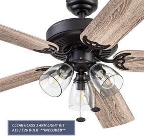 img 2 attached to 🔌 Prominence Home 51593 Saybrook Espresso 52-inch Ceiling Fan