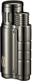 img 1 attached to 🔥 Cobber Torch Cigar Lighter: Windproof, Triple Jet Flame Butane Lighter with Cigar Punch