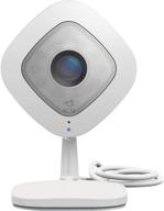 📷 arlo vmc3040-100nas q: проводная камера безопасности с разрешением 1080p hd, ночным видением, двусторонней аудиосвязью и облачным хранением, совместима с alexa – для использования внутри помещения, белая. логотип