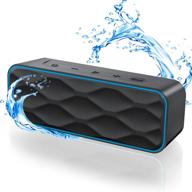 🔊 waterproof bluetooth speaker 5.0 - 20w hi-quality sound & bass, 100ft wireless range, ipx7, 36hs playtime - portable speaker for shower, home, outdoors - wireless bluetooth speakers logo