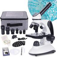🔬 40x-2000x monocular microscope with enhanced illumination for optimal magnification logo