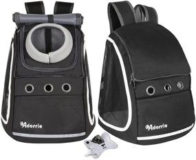 img 4 attached to Adorrie Dog Cat Backpack Carrier: Safer Multifunctional Pet 🐾 Carrier for Small Dogs and Cats in Hiking, Walking, and Travel