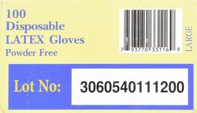 img 2 attached to 🧤 100-Pack Powder Free Large Latex Gloves - Disposable & Convenient