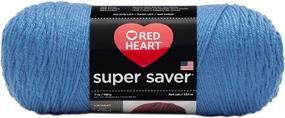 img 1 attached to ❤️ High-Quality Red Heart Super Saver Yarn - Delft Blue3: Perfect for Crafts and Projects