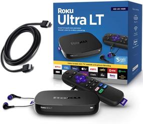 img 4 attached to 📺 Enhanced Voice Remote Roku Ultra LT 4K/HDR/HD Streaming Player with Ethernet, MicroSD, and Premium 6FT HDMI Cable (4K Ready)