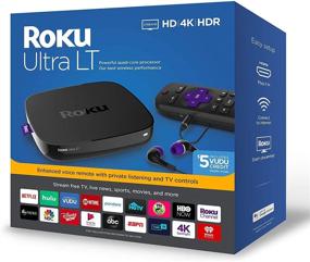 img 3 attached to 📺 Enhanced Voice Remote Roku Ultra LT 4K/HDR/HD Streaming Player with Ethernet, MicroSD, and Premium 6FT HDMI Cable (4K Ready)