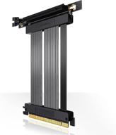 🔌 ezdiy-fab [20cm] pcie 4.0 16x кабель для расширения pci express-порта с графическим переходником и правым углом логотип