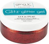 gina k. designs glitz glitter gel in red velvet by therm o web: sparkle with style! logo