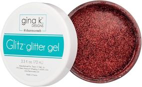 img 2 attached to Gina K. Designs Glitz Glitter Gel in Red Velvet by Therm O Web: Sparkle with Style!