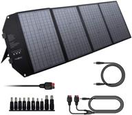 🌞 enginstar 100w foldable solar panel charger for portable power stations jackery/rockpals/flashfish, portable solar generator with usb-a usb-c qc 3.0 for outdoor camping van rv trip and 18v dc outlet logo