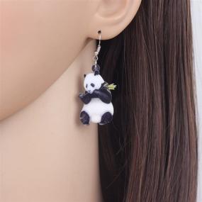 img 3 attached to 💎 Adorn with Charm: WEVENI Acrylic Lovely Earrings for Girls' Jewelry Collection