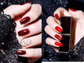 img 3 attached to Набор геля для ногтей Vishine Glamour Red - 8 мл, 6 бутылок, гель-лак для снятия с гвоздей, серия маникюра, требуется УФ LED лампа, подарочная коробка, нейл-арт