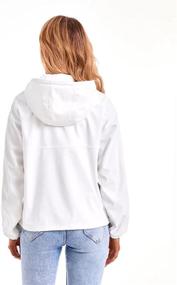 img 1 attached to DIASHINY Womens Hooded Jacket Windbreaker Women's Clothing for Coats, Jackets & Vests