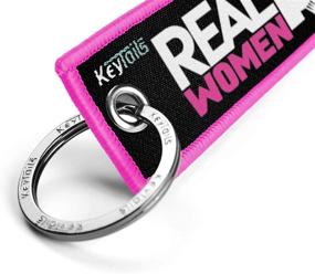img 1 attached to 🏍️ KEYTAILS Keychains, Top-Notch Key Tag for Motorcycle, Scooter, ATV, UTV [Emphasizing Female Independence in Riding]