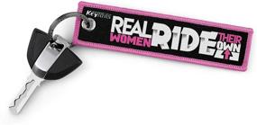 img 2 attached to 🏍️ KEYTAILS Keychains, Top-Notch Key Tag for Motorcycle, Scooter, ATV, UTV [Emphasizing Female Independence in Riding]