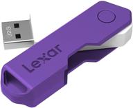 lexar jumpdrive twistturn2 32gb usb 2.0 flash drive in purple - high-speed storage solution (ljdtt2-32gabnapl) logo